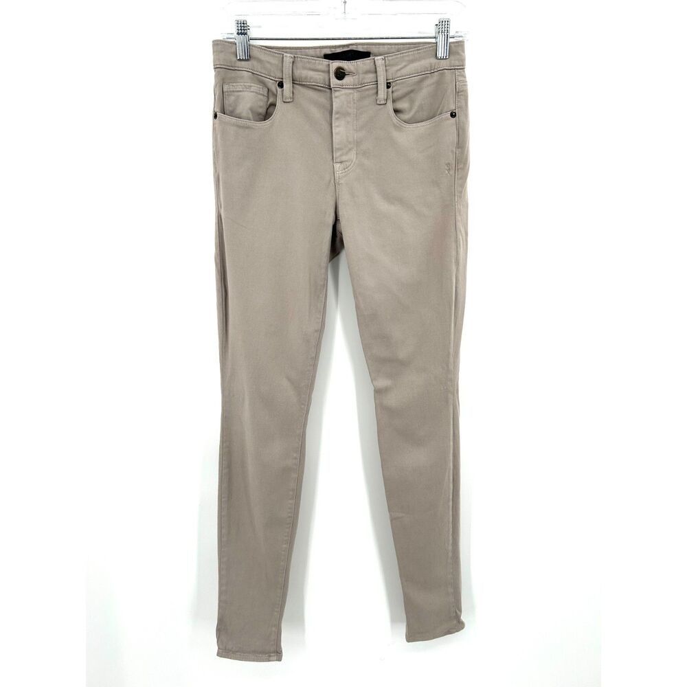 GENETIC Los Angeles Taupe Grey Mid Rise Stretch Skinny Jeans Women's Size 27